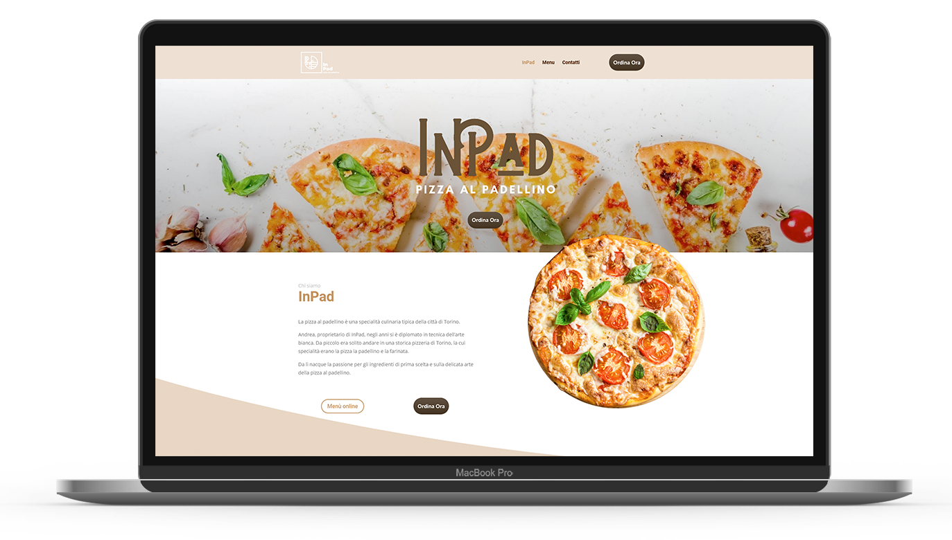 mockup sito inpad